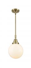  447-1S-AB-G201-8 - Beacon - 1 Light - 8 inch - Antique Brass - Mini Pendant