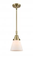  447-1S-AB-G61 - Cone - 1 Light - 6 inch - Antique Brass - Mini Pendant