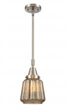  447-1S-SN-G146-LED - Chatham - 1 Light - 7 inch - Brushed Satin Nickel - Mini Pendant