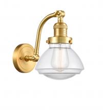  515-1W-SG-G322-LED - Olean - 1 Light - 7 inch - Satin Gold - Sconce