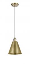  516-1P-AB-MBC-8-AB - Berkshire - 1 Light - 8 inch - Antique Brass - Cord hung - Mini Pendant