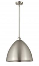  516-1S-SN-MBD-16-SN-LED - Bristol - 1 Light - 16 inch - Brushed Satin Nickel - Pendant