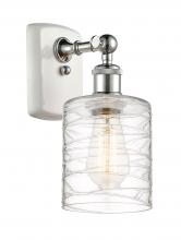  516-1W-WPC-G1113-LED - Cobbleskill - 1 Light - 5 inch - White Polished Chrome - Sconce