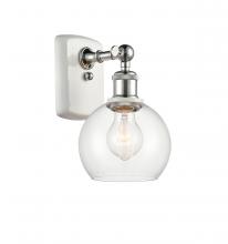  516-1W-WPC-G122-6-LED - Athens - 1 Light - 6 inch - White Polished Chrome - Sconce