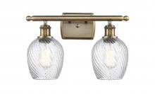  516-2W-AB-G292-LED - Salina - 2 Light - 16 inch - Antique Brass - Bath Vanity Light