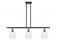  516-3I-BAB-G342 - Hadley - 3 Light - 36 inch - Black Antique Brass - Cord hung - Island Light