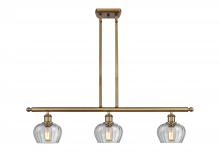  516-3I-BB-G92 - Fenton - 3 Light - 36 inch - Brushed Brass - Cord hung - Island Light