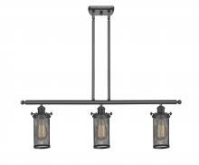  516-3I-OB-CE219-LED - Bleecker - 3 Light - 36 inch - Oil Rubbed Bronze - Cord hung - Island Light