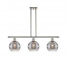  516-3I-PN-G556-8SM - Rochester - 3 Light - 36 inch - Polished Nickel - Cord hung - Island Light