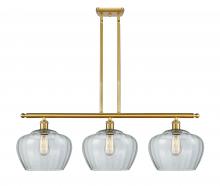  516-3I-SG-G92-L - Fenton - 3 Light - 38 inch - Satin Gold - Cord hung - Island Light