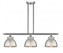  516-3I-SN-M14-SN - Adirondack - 3 Light - 36 inch - Brushed Satin Nickel - Cord hung - Island Light