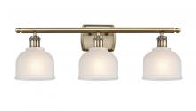  516-3W-AB-G411-LED - Dayton - 3 Light - 26 inch - Antique Brass - Bath Vanity Light