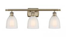  516-3W-AB-G441-LED - Brookfield - 3 Light - 26 inch - Antique Brass - Bath Vanity Light