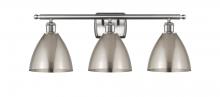  516-3W-SN-MBD-75-SN-LED - Bristol - 3 Light - 28 inch - Brushed Satin Nickel - Bath Vanity Light