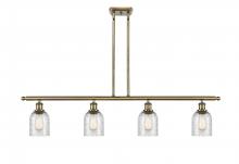  516-4I-AB-G259-LED - Caledonia - 4 Light - 48 inch - Antique Brass - Cord hung - Island Light