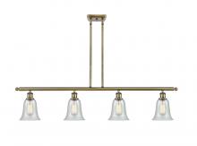  516-4I-AB-G2812-LED - Hanover - 4 Light - 48 inch - Antique Brass - Cord hung - Island Light