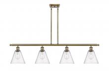  516-4I-AB-GBC-84-LED - Berkshire - 4 Light - 48 inch - Antique Brass - Cord hung - Island Light