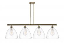  516-4I-AB-GBD-122-LED - Bristol - 4 Light - 50 inch - Antique Brass - Cord hung - Island Light