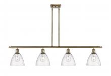  516-4I-AB-GBD-754-LED - Bristol - 4 Light - 48 inch - Antique Brass - Cord hung - Island Light