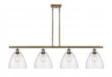  516-4I-AB-GBD-94-LED - Bristol - 4 Light - 48 inch - Antique Brass - Cord hung - Island Light