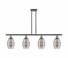  516-4I-BAB-G557-6SM - Vaz - 4 Light - 48 inch - Black Antique Brass - Cord hung - Island Light