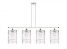  516-4I-WPC-G1113-L - Cobbleskill - 4 Light - 48 inch - White Polished Chrome - Cord hung - Island Light