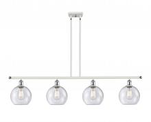  516-4I-WPC-G124-8-LED - Athens - 4 Light - 48 inch - White Polished Chrome - Cord hung - Island Light