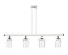  516-4I-WPC-G352-LED - Candor - 4 Light - 48 inch - White Polished Chrome - Cord hung - Island Light