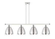  516-4I-WPC-MBD-9-PC-LED - Bristol - 4 Light - 48 inch - White Polished Chrome - Cord hung - Island Light