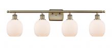  516-4W-AB-G101-LED - Belfast - 4 Light - 36 inch - Antique Brass - Bath Vanity Light