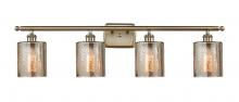  516-4W-AB-G116-LED - Cobbleskill - 4 Light - 35 inch - Antique Brass - Bath Vanity Light