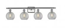  516-4W-SN-G125-LED - Athens - 4 Light - 38 inch - Brushed Satin Nickel - Bath Vanity Light