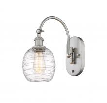  518-1W-SN-G1013-LED - Belfast - 1 Light - 6 inch - Brushed Satin Nickel - Sconce