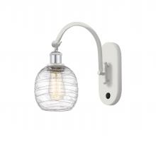  518-1W-WPC-G1013-LED - Belfast - 1 Light - 6 inch - White Polished Chrome - Sconce