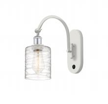  518-1W-WPC-G1113-LED - Cobbleskill - 1 Light - 5 inch - White Polished Chrome - Sconce