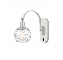  518-1W-WPC-G1213-6-LED - Athens Deco Swirl - 1 Light - 6 inch - White Polished Chrome - Sconce