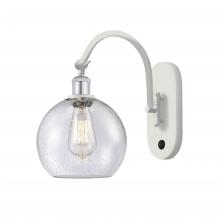  518-1W-WPC-G124-8-LED - Athens - 1 Light - 8 inch - White Polished Chrome - Sconce