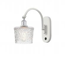  518-1W-WPC-G402-LED - Niagara - 1 Light - 7 inch - White Polished Chrome - Sconce