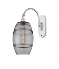  518-1W-WPC-G557-8SM - Vaz - 1 Light - 8 inch - White Polished Chrome - Sconce