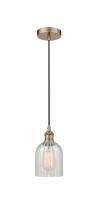  616-1P-AB-G2511 - Caledonia - 1 Light - 5 inch - Antique Brass - Cord hung - Mini Pendant