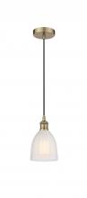  616-1P-AB-G441 - Brookfield - 1 Light - 6 inch - Antique Brass - Cord hung - Mini Pendant