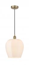  616-1P-AB-G461-12 - Norfolk - 1 Light - 12 inch - Antique Brass - Cord hung - Mini Pendant