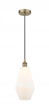  616-1P-AB-G651-7 - Cindyrella - 1 Light - 7 inch - Antique Brass - Cord hung - Mini Pendant