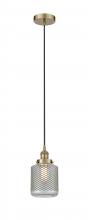  616-1PH-AB-G262 - Stanton - 1 Light - 6 inch - Antique Brass - Cord hung - Mini Pendant