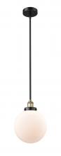  616-1SH-BAB-G201-10 - Beacon - 1 Light - 10 inch - Black Antique Brass - Cord hung - Mini Pendant