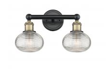  616-2W-BAB-G555-6CL - Ithaca - 2 Light - 15 inch - Black Antique Brass - Bath Vanity Light