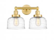  616-2W-SG-G713 - Bell - 2 Light - 17 inch - Satin Gold - Bath Vanity Light