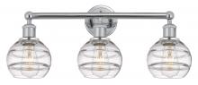  616-3W-PC-G556-6CL - Rochester - 3 Light - 24 inch - Polished Chrome - Bath Vanity Light