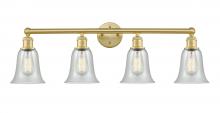  616-4W-SG-G2812 - Hanover - 4 Light - 33 inch - Satin Gold - Bath Vanity Light