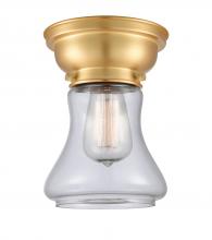  623-1F-SG-G192-LED - Bellmont - 1 Light - 6 inch - Satin Gold - Flush Mount